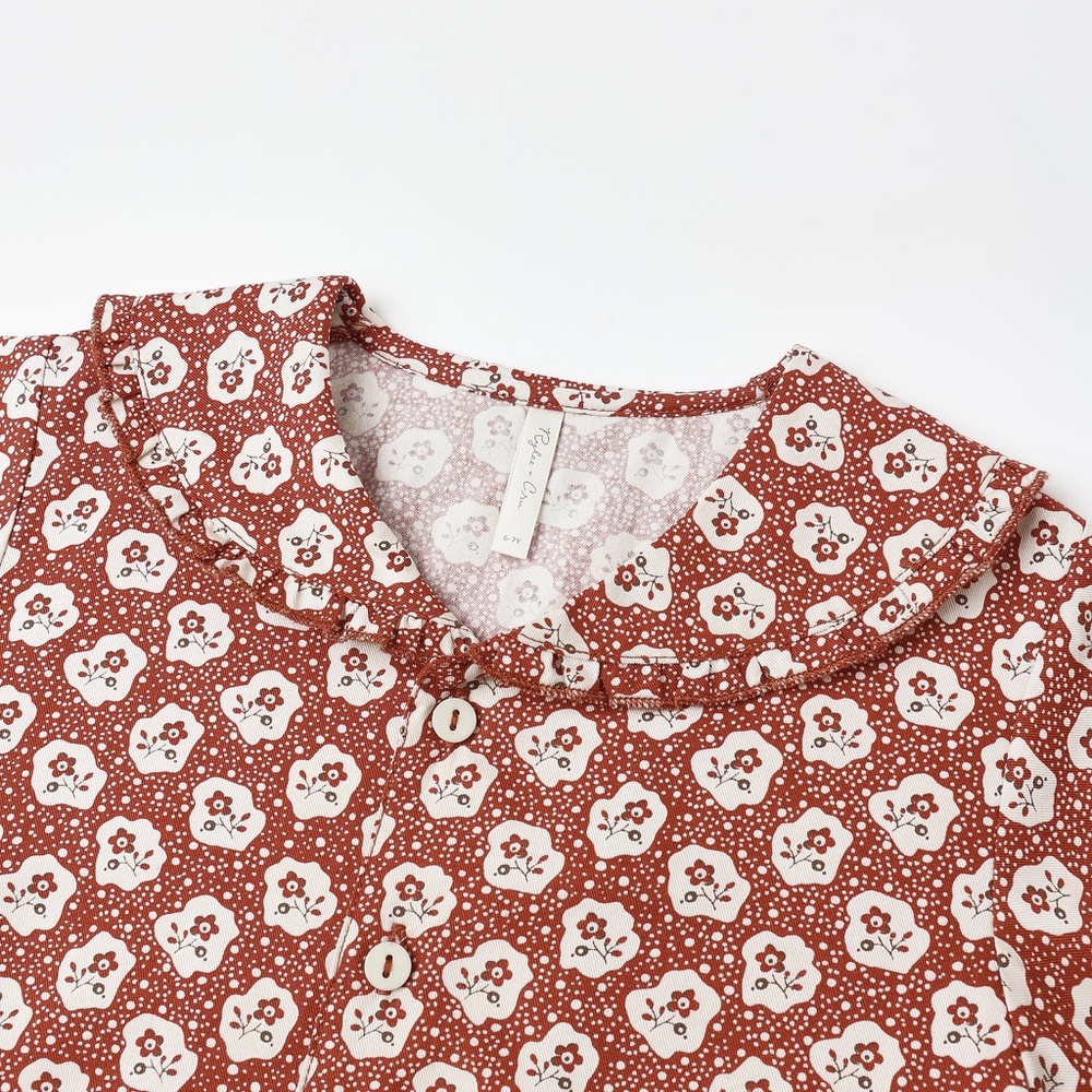 NWOT Rylee & Cru Ruffle Pajamas size 14 RC - Picture 3 of 6